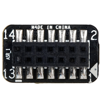 Module TPM 2.0 ASROCK 14-1 Pin SPI SLB_9670VQ2.0 pour PC, Interface SPI 14-1 Broches ASROCK, Module de Plateforme Fiable