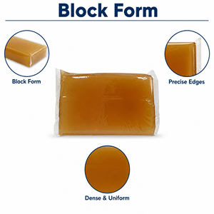 Colle thermofusible solide (gélatine) <span class=keywords><strong>HF303</strong></span> pour machines manuelles/semi-automatiques, carton, téléphone portable, travail du bois - Product Image 1
