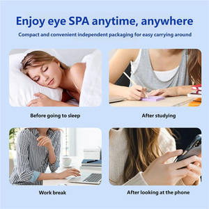 Masker Mata Herbal Pemanas Sendiri Sekali Pakai Uap Hangat Bersertifikat CE untuk Meredakan Kelelahan Saat Tidur Perjalanan Kantor 20 Menit Pabrik OEM - Product Image 4