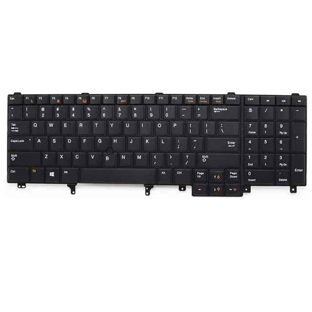 Wholesale for Dell Latitude US Layout Business Laptop Keyboard Replacement New USB Interface Mechanical for E6520 E6530 E6540