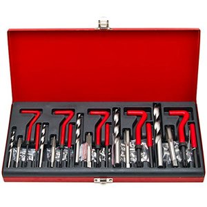Sıcak satış 131 adet M5 M6 M8 M10 M12 araba konu onarım seti el aletleri elimden konu tamir kiti rethread Recoil onarım aracı seti - Product Image 1