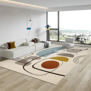 Hina-alfombras personalizadas coloridas multicolor para sala de estar, alfombras inusuales modernas y creativas