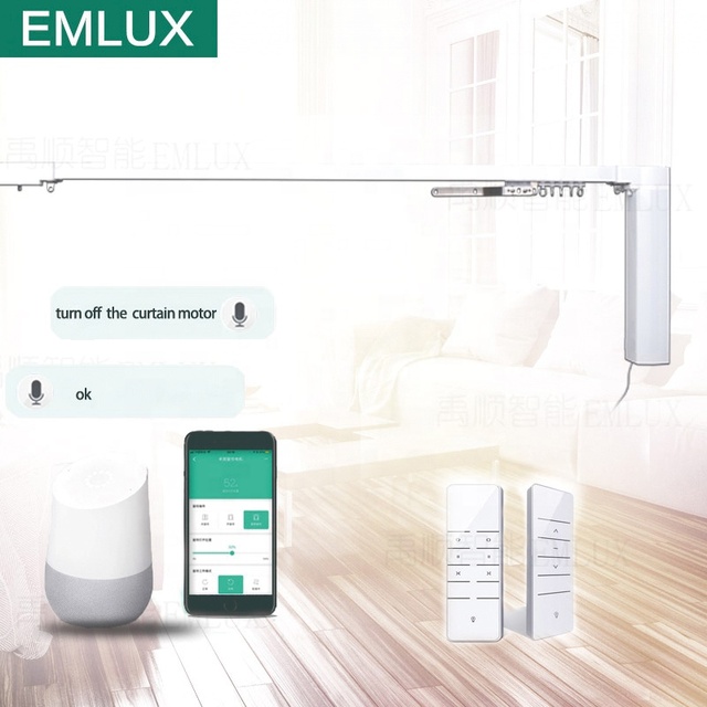 Smart Home Automation Curtain Wifi Electric Curtain Motor Remote Control Electric Curtain