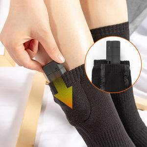 Meias Térmicas Elétricas Aquecidas de Baixa Voltagem USB de Algodão para Diabéticos - Product Image 4