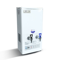 Chauffe-eau électrique à double robinet eau chaude et froide, grande capacité, en acier inoxydable, pour usage domestique et hôtelier