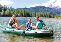 INTEX 68380 Seahawk 3 Ensemble de bateaux gonflables avec rames pour 3 personnes 295cmX137cmX43cm