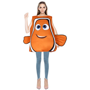 Disfraz de Pez Payaso de Buscando a Nemo, Disfraz de Dory Naranja, Disfraz de Halloween para Niños, Traje Oceánico Unisex - Product Image 1
