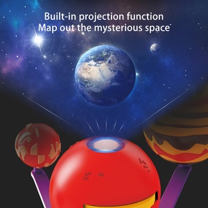 Jouet scientifique astronomique pour enfants, système solaire, peinture DIY, modèle de planète rotative, jouet éducatif STEM, planétarium avec projecteur - Product Image 5