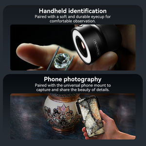 Nuevo Microscopio de joyería con lente de teléfono Lauched <span class=keywords><strong>120X</strong></span> con luz - Product Image 6