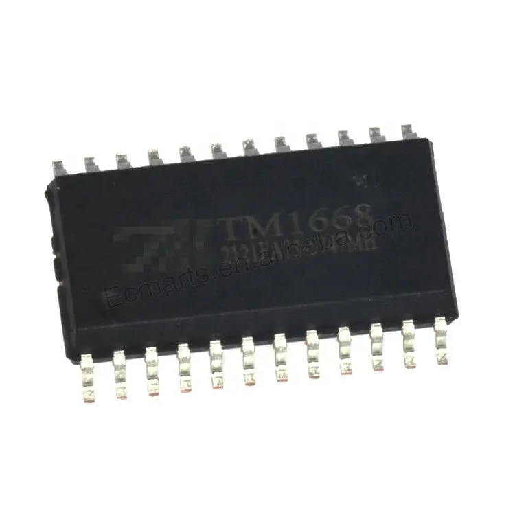 EC-Mart New Original Integrated Circuit Sop-24 LED Driver Chip TM1668