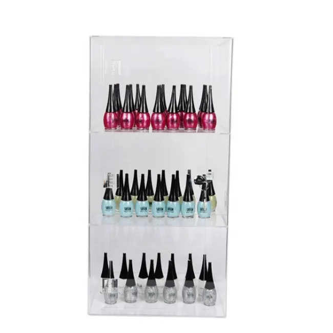 Nagellack Rack Wandre gal 3 Ebenen Floating Clear Acryl Nagellack Organizer Display Flaschen Essential