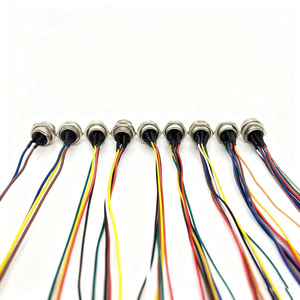 GX16 2-10-poliger Luftfahrtstecker, männlich/weiblich, Frontmontage, Metallbuchse, Lötanschluss, elektronischer Kabelbaum - Product Image 3