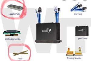 Dimatix starfire baskı kafası meme plakası kafa filtre baskı konektörü baskı modülü - Product Image 2