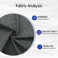 High Quality UHMWPE Fiber Cut Resistant Fabric White 0.93mm Thickness High Strength Lightweight EN388 Level 2 3005g/sm