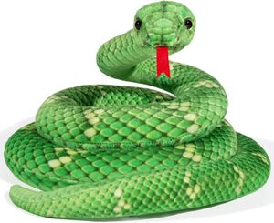 Serpiente de peluche, juguete de peluche, serpiente de peluche realista para regalo de cumpleaños, fiesta, serpiente, juguete de peluche verde - Product Image 1