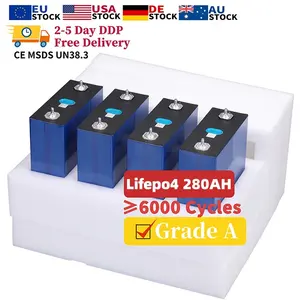 欧盟库存最优惠价格EV Lifepo4 280Ah电池单元3.2V LF280K E AKKU用于太阳能存储系统280K锂离子电池