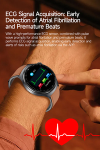 Le plus récent écran tactile AMOLED BT appel TK27 montre intelligente assistant vocal Intelligent fréquence cardiaque surveillance de la santé ECG Smartwatch - Product Image 5