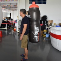 Réplique de bouteille de complément alimentaire gonflable géante, style sac à dos, pour boutique en ligne de sport - Affichage gonflable promotionnel personnalisé