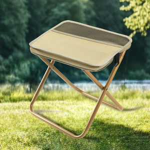 Folding <b>Stool</b> Fishing Chair Oxford Lightweight Design for Outdoor Camping Fishing Park Use Portable Shoulder Bag Storage - Product Image 2