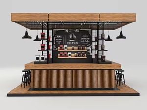 Kiosque à café d'<span class=keywords><strong>extérieur</strong></span> personnalisable Design Mall Coffee pour <span class=keywords><strong>vitrine</strong></span> avec présentoir à pâtisserie Produit OEM - Product Image 4