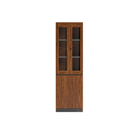 Armoire de filage de luxe en bois, bibliothèque aviateur, classeur arrondi, moderne, haute qualité