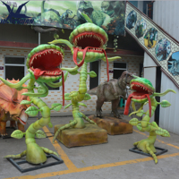 Modèle de plante robotique pour décoration de parc d'attractions, accessoires d'Halloween, fleur de cadavre animatronique