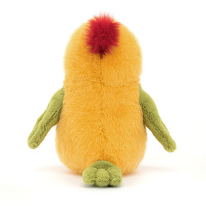 JC Parrot Plush Toy Soft Yellow Green Stuffed Parrot with Red <strong>Crest</strong> and Black Eyes for Kids Gift <strong>Nursery</strong> Decor - Product Image 5