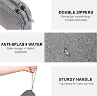 Bolsa Organizadora de Cables con Múltiples Bolsillos para Banco de Energía, Ratón, Teléfono y Tableta, Estuche para Accesorios Electrónicos Todo en Uno