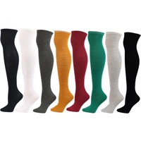 Vente en gros de chaussettes hautes pour femmes collants au-dessus du genou chaussettes de compression montantes longues pour les jambes