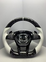 Volant en cuir/Alcantara/fibre de carbone/LED pour Mercedes-Benz C E S GLC GLE GLS W205 W213 W222 X253 W166 W167 GLE300