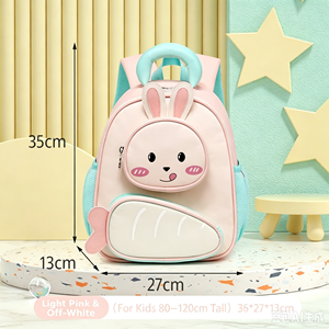 Sac à dos maternelle en forme de lapin mignon, cartable souple pour enfants, sac d'école pour élèves de maternelle, logo personnalisé OEM ODM disponible - Product Image 4