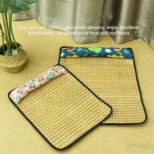 Alfombra Refrescante de Verano para Mascotas, Alfombra de Ratán con Almohada, Transpirable y Cómoda - Product Image 2