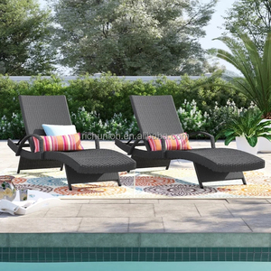 Chaise longue pliante en <span class=keywords><strong>osier</strong></span> pour le <span class=keywords><strong>jardin</strong></span> et la plage Chaise longue en rotin Chaise longue pour hôtel Chaise longue d'extérieur pour la piscine - Product Image 3
