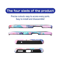 1pc MOQ 2 1 TPU+PC Design simple Personnalisable DIY Anti-chute Antichoc Étanche Coque de téléphone à couverture intégrale pour 16/17 Pro Max