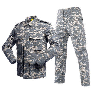 Conjunto de Chaqueta y Pantalones de Camuflaje BDU para Hombre, Resistente al Desgaste, para Entrenamiento al Aire Libre, Senderismo, Uniforme Táctico Verde ACU - Product Image 1