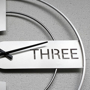 60cm Round Modern Metal Home Decorative Wall Mounted <strong>Clock</strong> <strong>Large</strong> Golden <strong>Grey</strong> Wall <strong>Clock</strong> for Living Room - Product Image 4
