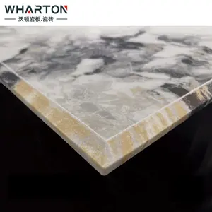 High Quality 12mm Through Body Sinter Stone Arctic Ocean Dining Room Countertop Grain Whole Body Rock Plate