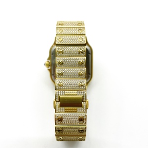 Nuevo Reloj de Cuarzo Japonés para Hombre Romy, 40 mm, Caja Rectangular de Acero Inoxidable en Oro Amarillo, Estilo Deportivo y Ejecutivo, Cristal con Indicadores, ODM - Product Image 3