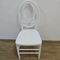 Chaise Phoenix en résine plastique blanche, durable, empilable et démontable, pour banquets d'hôtel, dîners et mariages, vente en gros