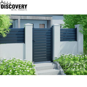 Puerta de Aluminio para Exteriores con Recubrimiento en Polvo y Panel Horizontal para Pasarela Peatonal, Fácil de Montar, Puerta de Seguridad y Privacidad para Exteriores - Product Image 2