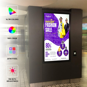 مصعد مترو الانفاق الروبوت واي فاي صورة رقمية محمولة على شاشة تعمل باللمس شاشة <span class=keywords><strong>LCD</strong></span> الإعلان آلة الإعلان على الحائط - Product Image 4