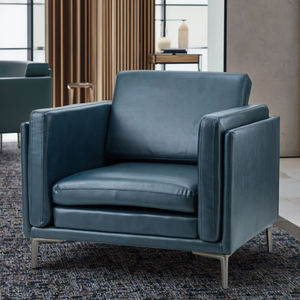 Poltrona Singola di Lusso in Pelle PU per Relax, Ufficio Personale, Ristorante, Soggiorno, Divano Imbottito - Product Image 1