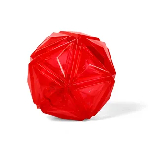 Manufactured Direct Sale Red Color Shining Pet Rolling Ball Interactive Ball For Pets