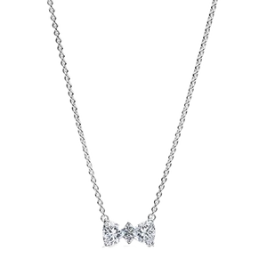 Colliers pendentifs en forme de cœur tendance en argent sterling 925 plaqué or 14 carats, chaîne à maillons - Zircon d'eau douce, finition rhodiée pour femmes - Product Image 4