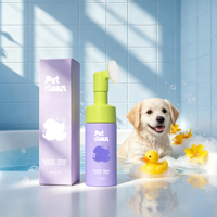 Bouteille Pompe en Mousse Plastique avec Brosse pour Nettoyant Visage et Soins Animaux, Fourniture d'Usine, Logo Personnalisé
