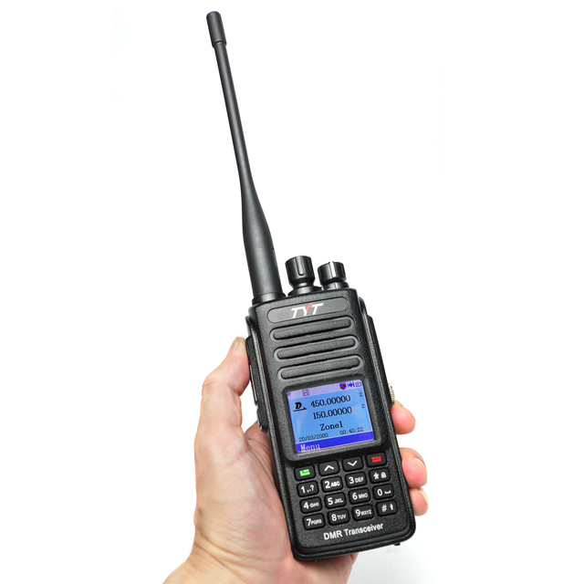 TYT MD-UV390 GPS IP67 Waterproof Dual Band 5W DMR Handheld Two Way Radio Long Range Radio Ham MD-390 MD-380 Baofeng DMR MD-380
