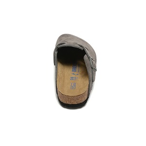 <span class=keywords><strong>Sabots</strong></span> Boston en daim taupe Tendance Printemps 2026 Mules orthopédiques du fabricant Semelle en liège souple Pantoufles à semelle souple Vente en gros Logo personnalisé - Product Image 4