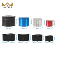 Vente en gros d'accessoires pour fumeurs, différentes tailles personnalisables avec logo, nouveau broyeur de fumée en métal à 4 couches par sublimation