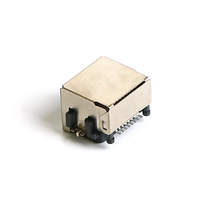 Connecteur réseau RJ45 modulaire 1x2 double port type DIP RJ45 8P8C Ethernet