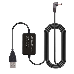 Cable de alimentación USB elevador de voltaje 5V/9V a 12V para detector de radar RJ11 y cámara de salpicadero de coche, cable reductor de voltaje L148 - Product Image 6